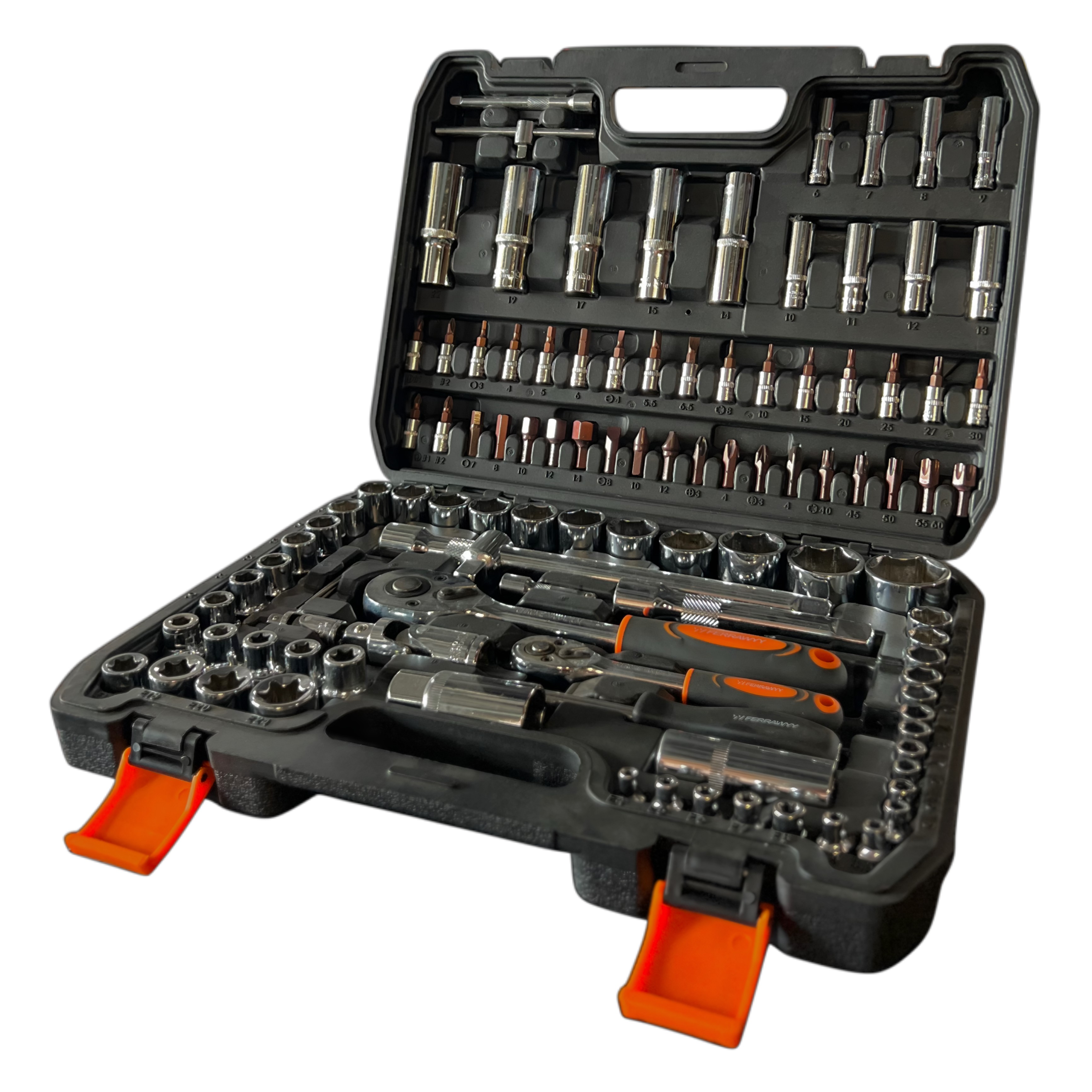 Juego de Cubos 1/4" y 1/2" - - 108 Pzs